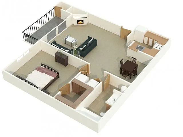 Floor plan 1X1