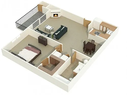 Floor plan 1X1