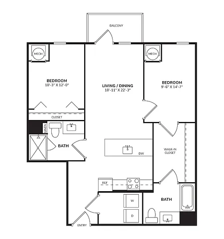 Floor plan B3
