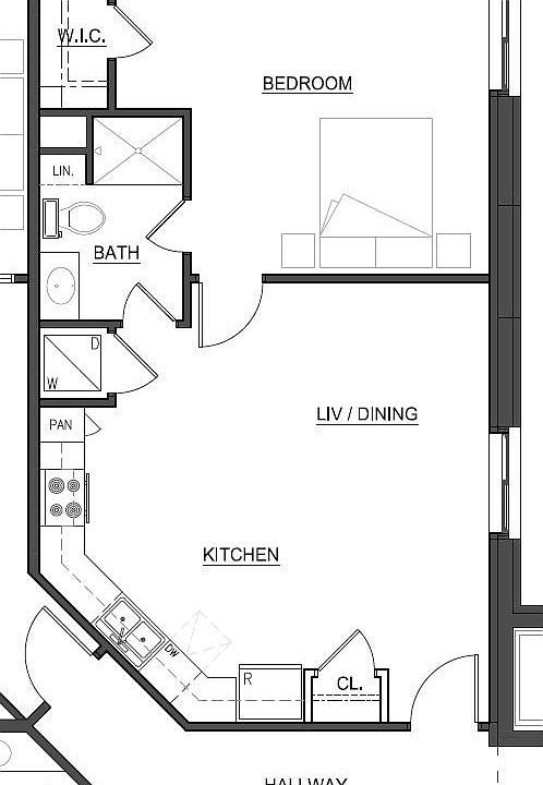 Second and third floor apartment layout apartment #202 and #302