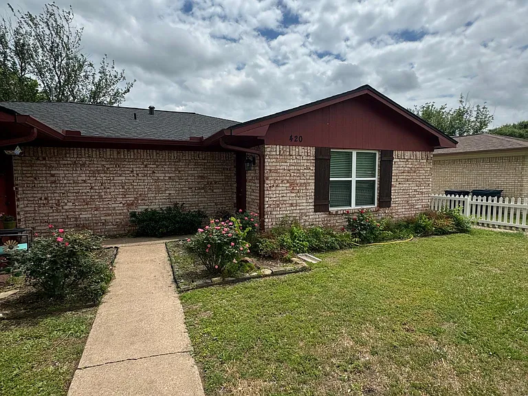 Unit 420 is the right side of duplex.