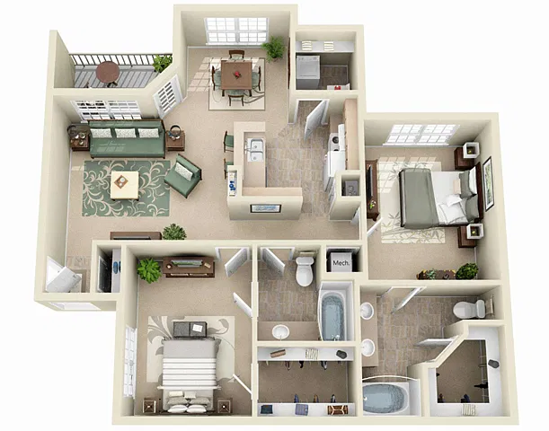 Floor plan The Oak