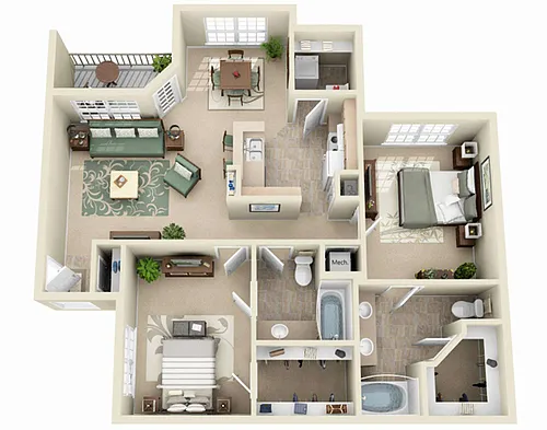 Floor plan The Oak