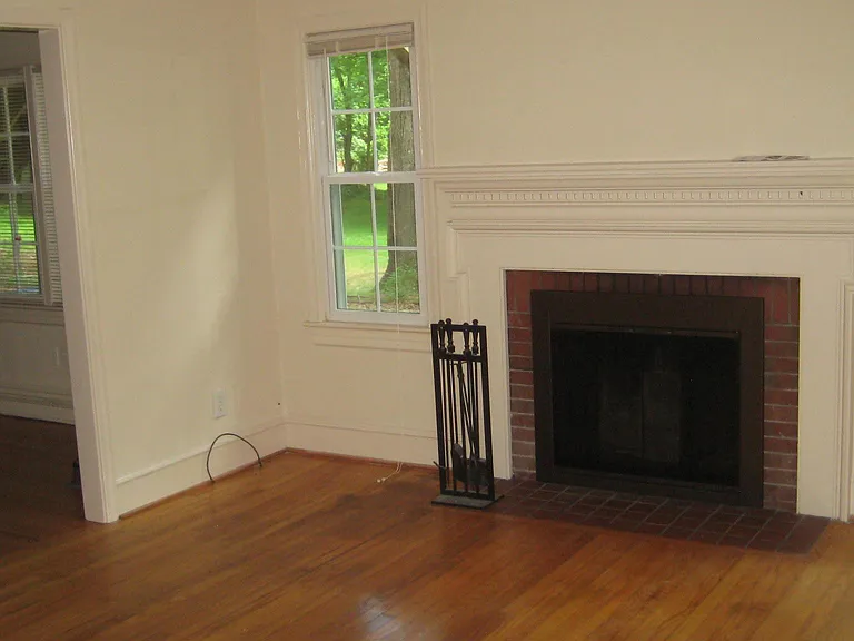 Living room fireplace