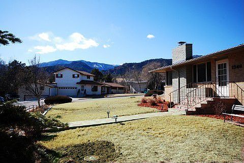 Mountain views from lawn