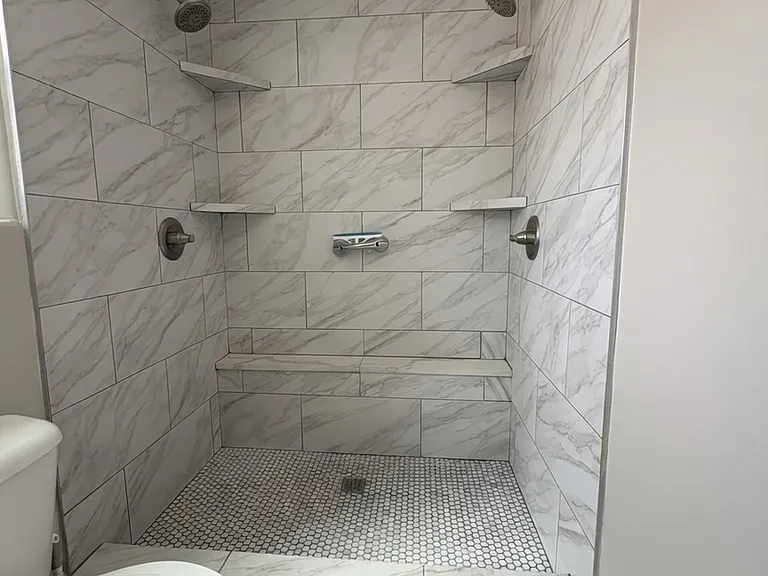 Master shower