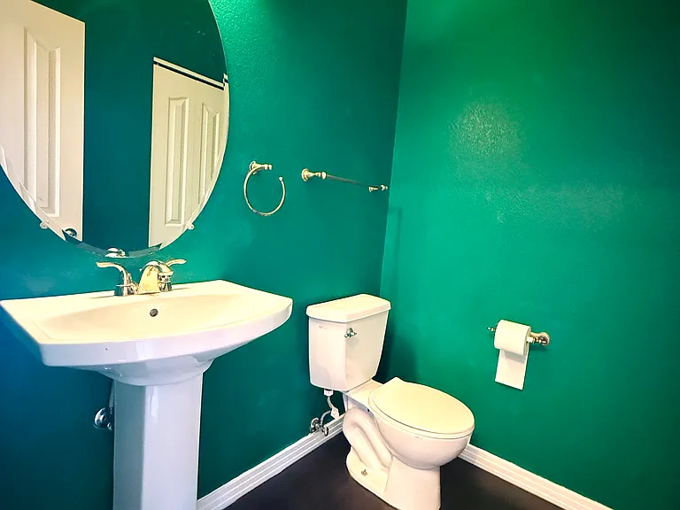 Main level half bathroom