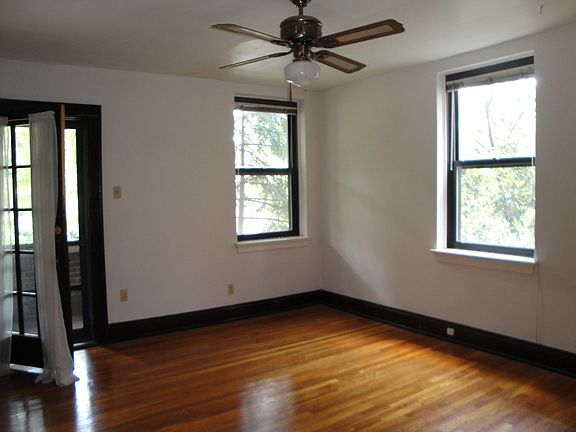 Living room has balcony and large closet.