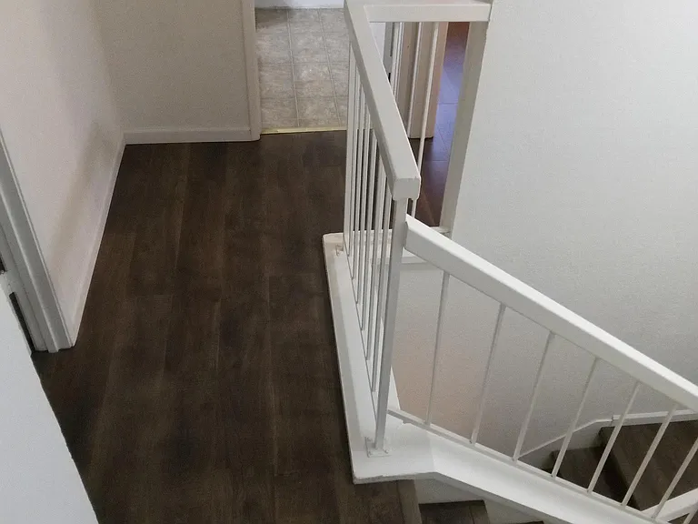 Upstairs Hallway with Pergo Flooring.