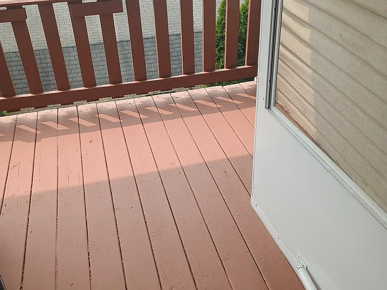 Private rear stair landing
