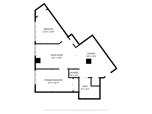 Floor plan 2BR 1BA