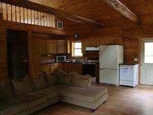 living and kitchen area