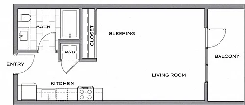 Floor plan SB w/ Balcony