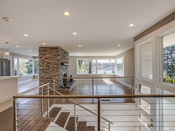 Main level has an open floor plan.