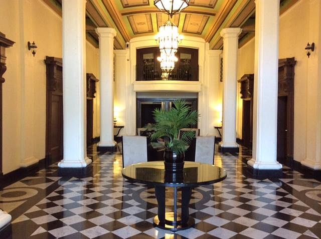 Main entry access - Neoclassic style, Masonic Temple circa 1