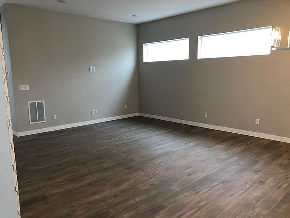View of open first floor living area.