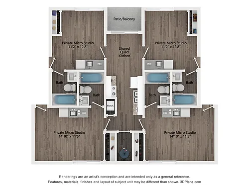 Floor plan Micro Studio