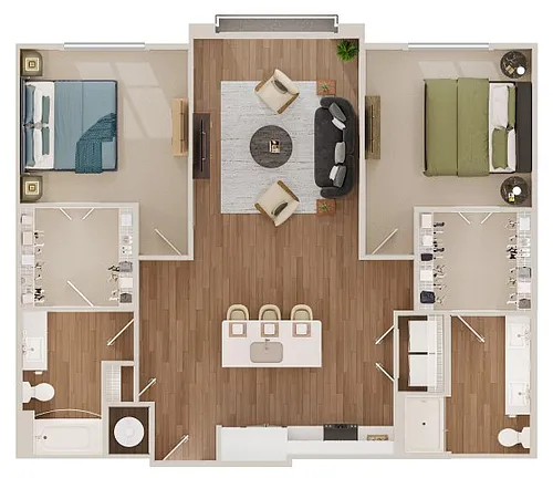 Floor plan 2C-D