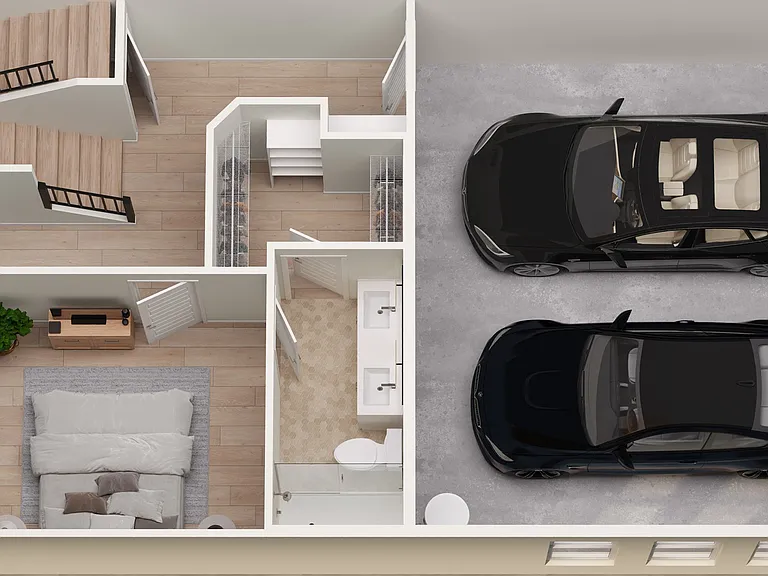 TH Floor Plan Bottom Level TH Floor Plan Bottom Level
