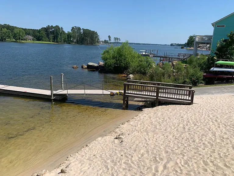 Community boat ramp, dock (there are 2), beach!