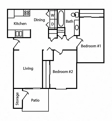 Floor plan Two Bedroom