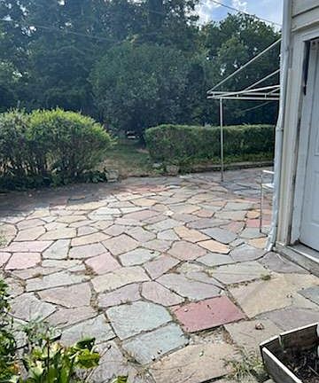 Full private patio and entrance