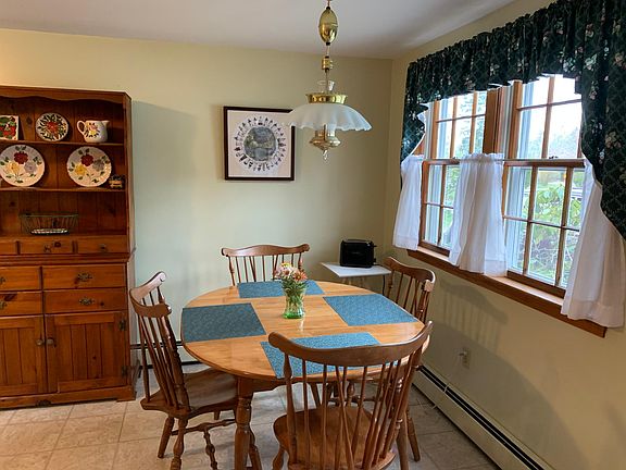Dining area at end of kitchen.