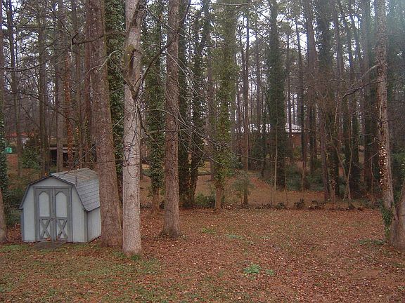 Fenced Back Yard with Outdoor Shed