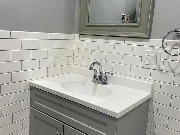 Subway tiles throughout the bathroom for a modern sleek look!
