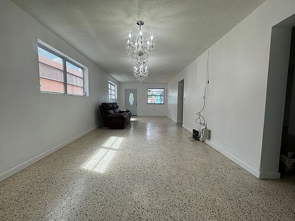 View from back sliding doors