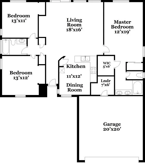 3 bed, 2.0 bath, 1326 sqft, $2,850 — Photo 2