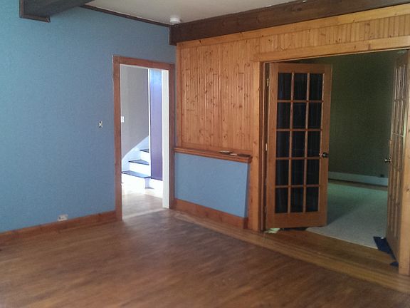 Living room and entry to office