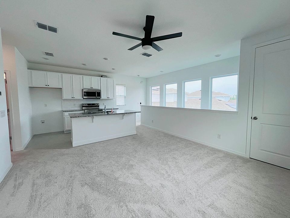 Living room and kitchen