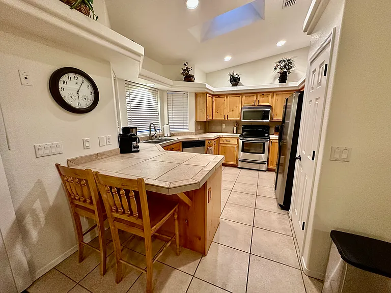 Breakfast Bar into Kitchen
