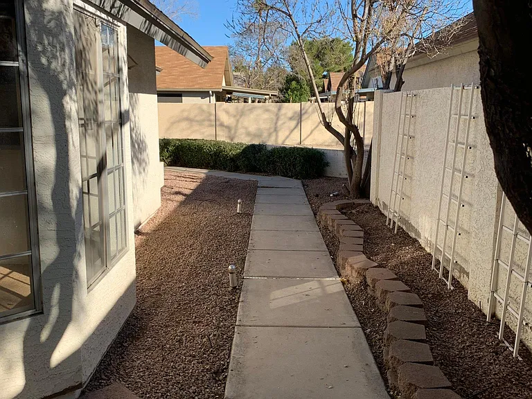 Walkway to front door