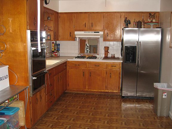 Kitchen, new stainless steel refrigerator