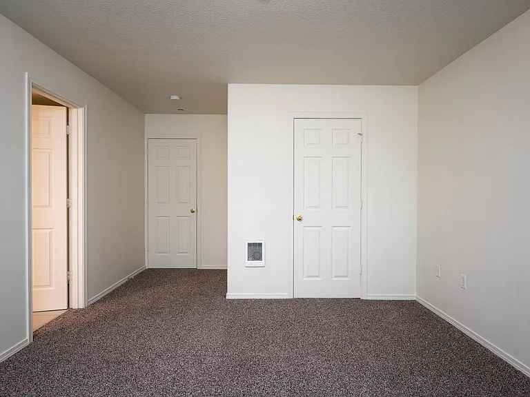 Village at Main Street | 2x2 Bedroom Two Closet and Bathroom Entrance