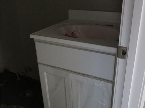 New bathroom vanity, mirror, and lighting!