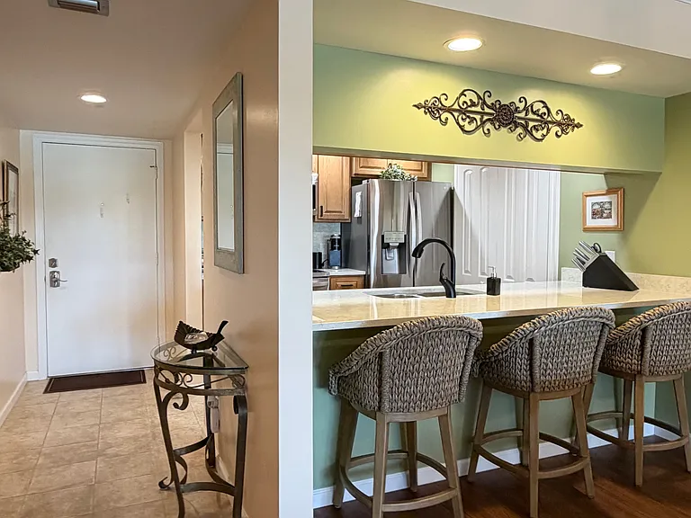 Entry and kitchen