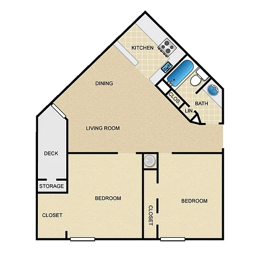 Floor plan 2x1S