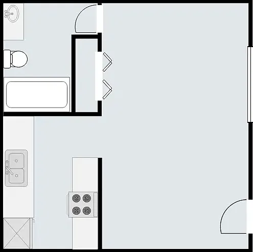 Studio, 385 sqft, $973 — Photo 2