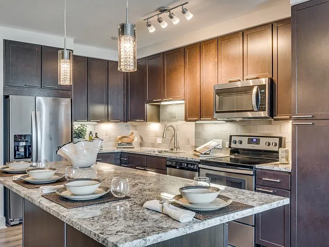 Seamlessly connected cooking and dining space.