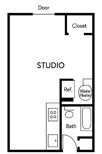 Floor plan Studio