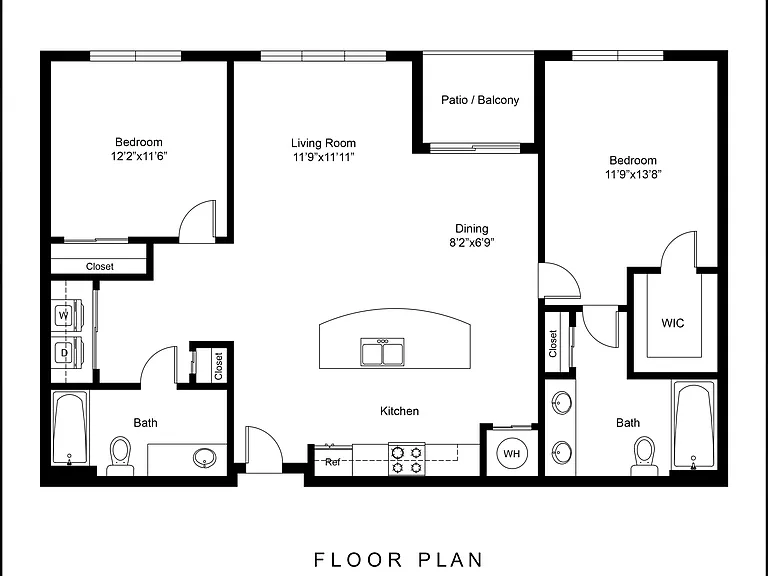 2 Bedroom | 2 Bath | 1119 SF 2 Bedroom | 2 Bath | 1119 SF