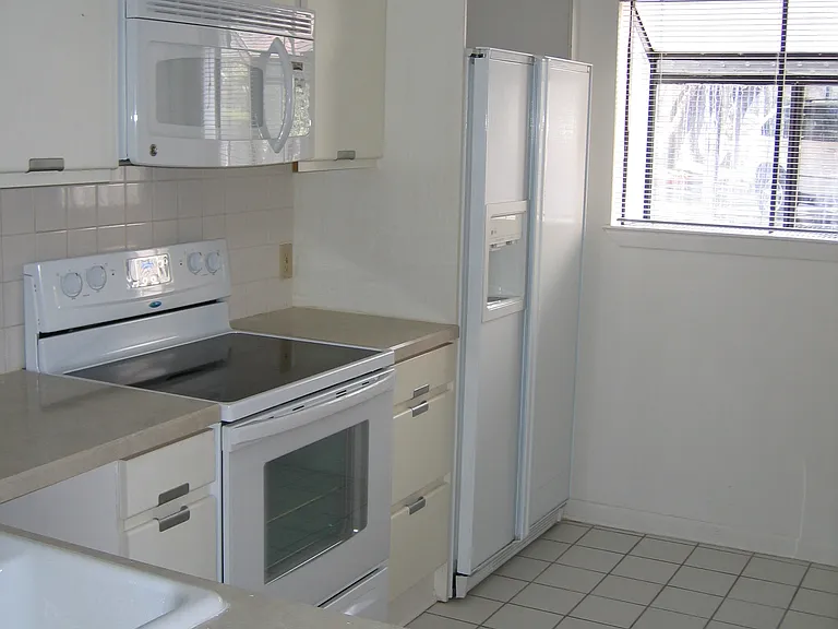 European cabinetry in kitchen