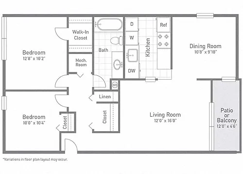 Floor plan The Bayberry