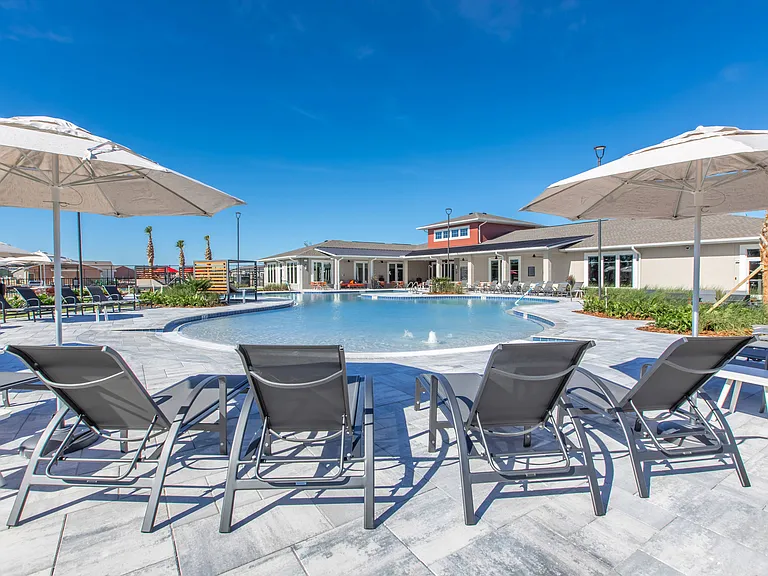 Beach Entry Pool with Lap Lanes