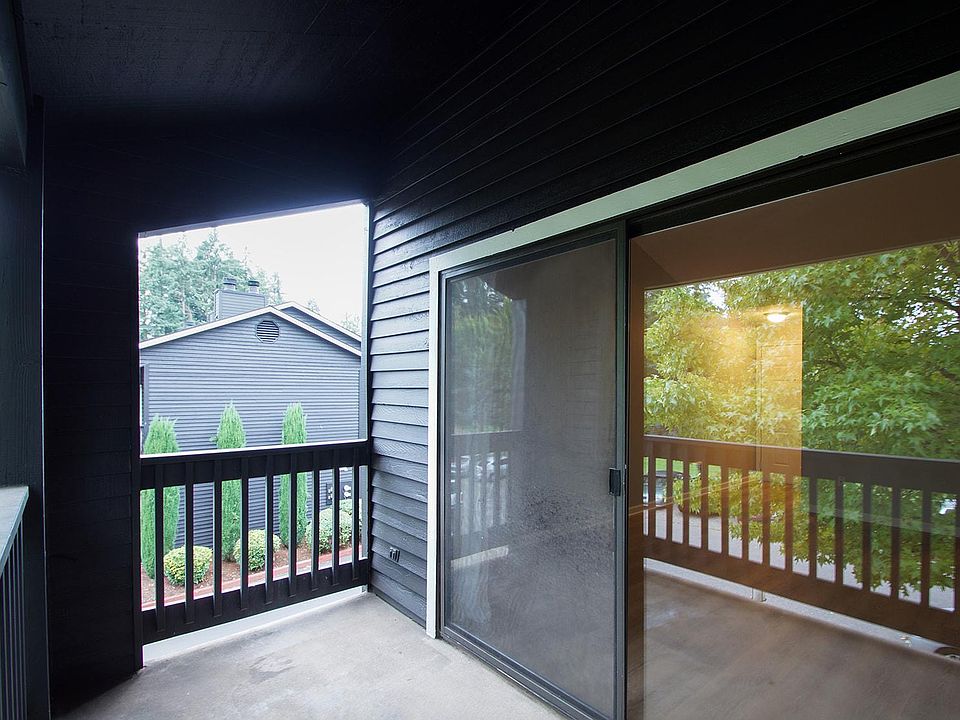 Covered balcony with power for string lights, etc