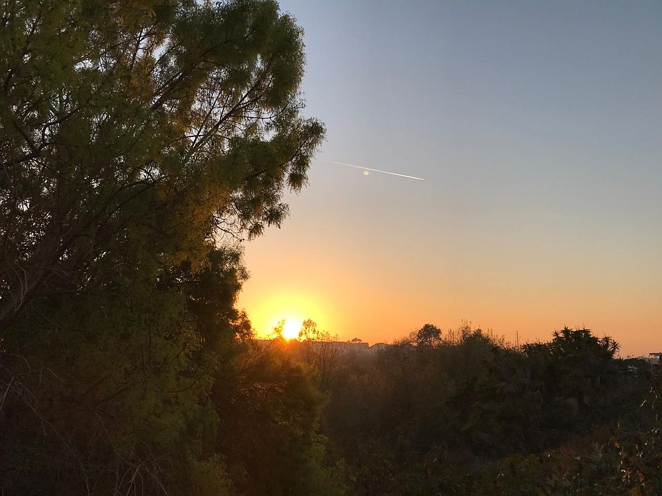 Sunset view from the living room