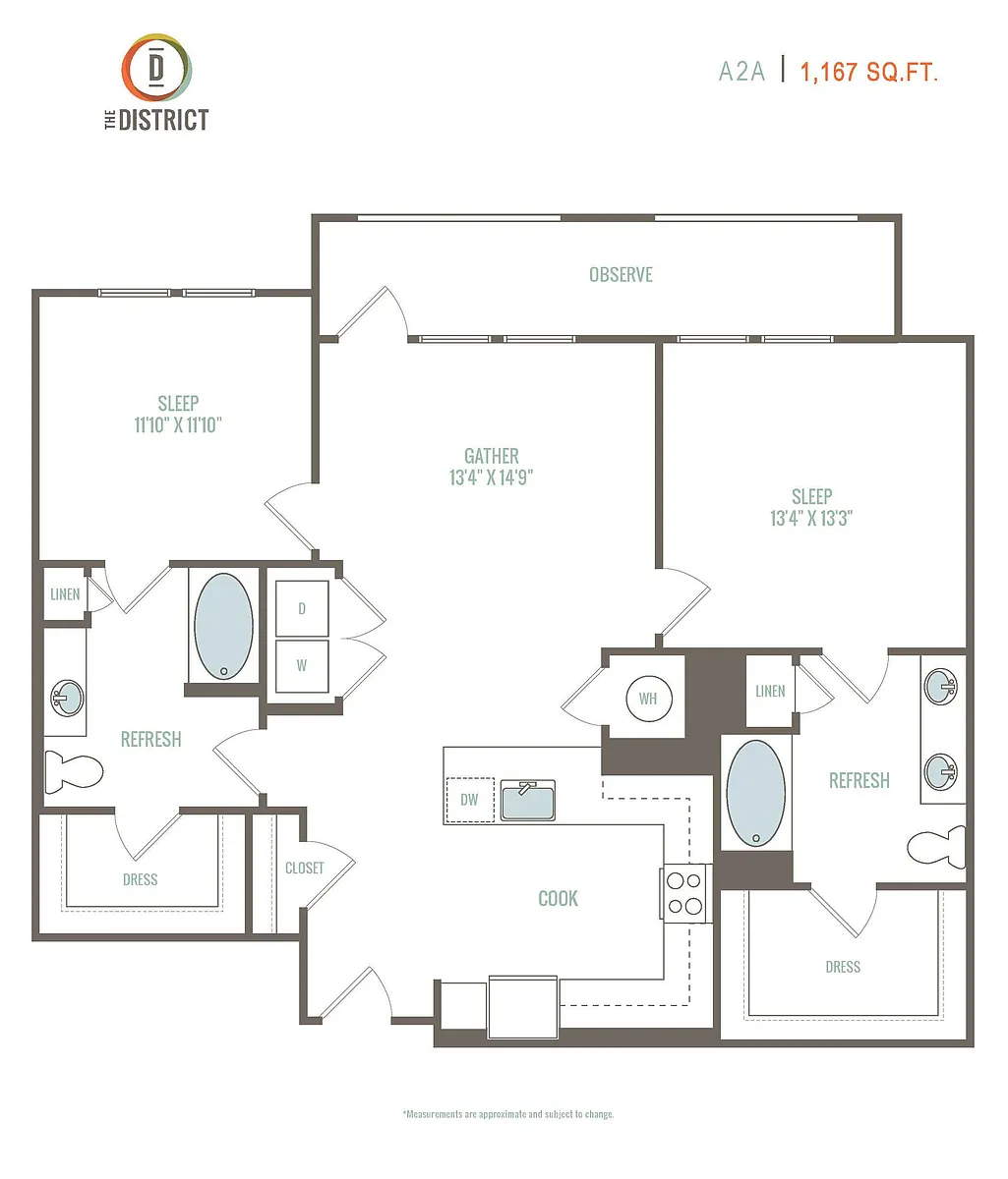 Floor plan A2A